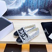 Chanel Black Denim Espadrilles Tweed Lambskin - 2