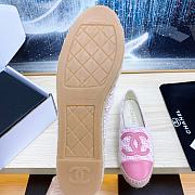 Chanel Pink Denim Espadrilles Tweed Lambskin - 5