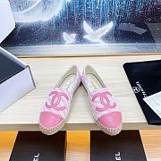 Chanel Pink Denim Espadrilles Tweed Lambskin - 4