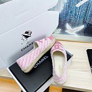 Chanel Pink Denim Espadrilles Tweed Lambskin - 3