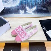 Chanel Pink Denim Espadrilles Tweed Lambskin - 2