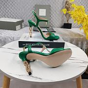 Tom Ford Green Leather Galaxy Sandal - 2