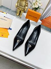 Louis Vuitton Black Leather High Heels - 4