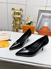 Louis Vuitton Black Leather High Heels - 3