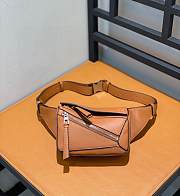 Loewe Mini Puzzle Bumbag In Tan - 17x7x13cm  - 1