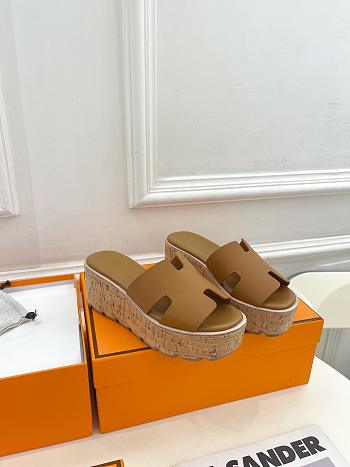 Hermès Eze 30 Brown Sandals