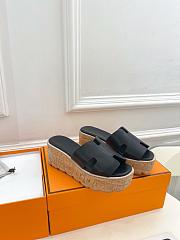 Hermès Eze 30 Black Sandals - 1