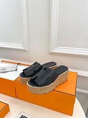 Hermès Eze 30 Black Sandals - 5