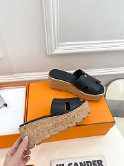 Hermès Eze 30 Black Sandals - 3