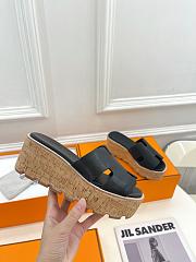 Hermès Eze 30 Black Sandals - 2