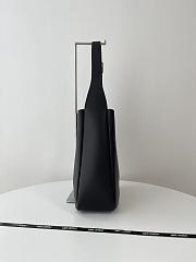 YSL Le 5 À 7 Shiny Black Leather Hobo Bag - 30x31x13cm - 2