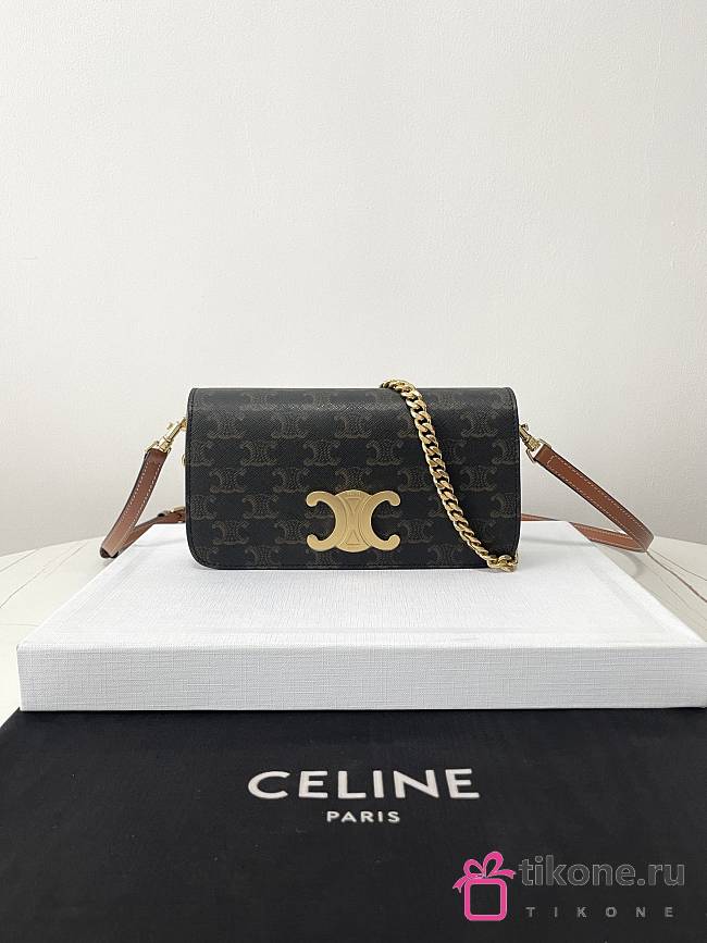 Celine Multi- Pochette Triomphe Canvas Bag - 20.5×14×4cm - 1