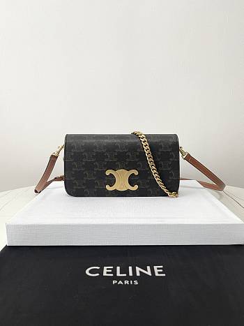 Celine Multi- Pochette Triomphe Canvas Bag - 20.5×14×4cm