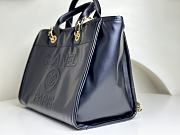 Chanel Calfskin Medium Deauville Tote Black 33cm - 5