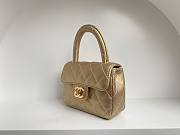 Chanel Mini Kelly Gold Flap Bag 18cm - 5