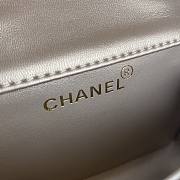 Chanel Mini Kelly Gold Flap Bag 18cm - 3