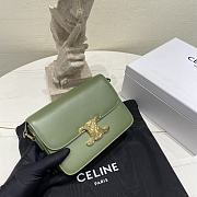 Celine Triomphe Green Shoulder Bag - 18.5×14×6cm - 2