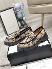 Gucci Horsebit Platform Loafers Beige Ebony - 4