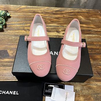Chanel Pink Flat Shoes