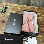 Chanel Pink Flat Shoes - 4