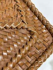 Loewe Puzzle Woven Small Bag Tan -  24x16.5x10cm - 5