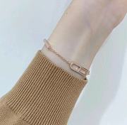 Hermes Rose Gold Crossbar Bracelet - 5