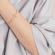 Hermes Rose Gold Crossbar Bracelet - 4