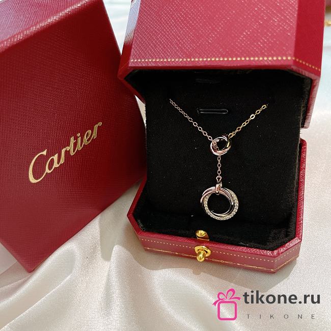 Catier Trinity Necklace 18k Gold - 1