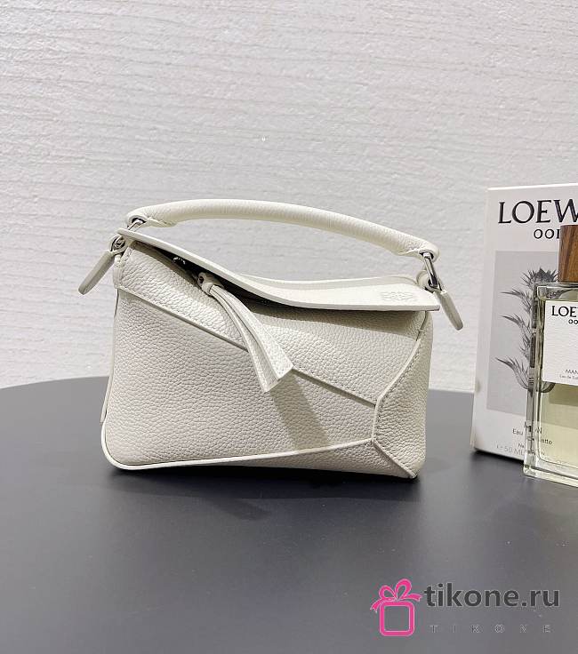 Loewe Mini Puzzle White Bag - 18x12.5x8cm - 1