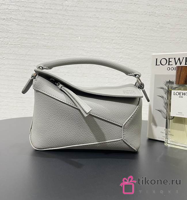 Loewe Mini Puzzle Grey Bag - 18x12.5x8cm - 1