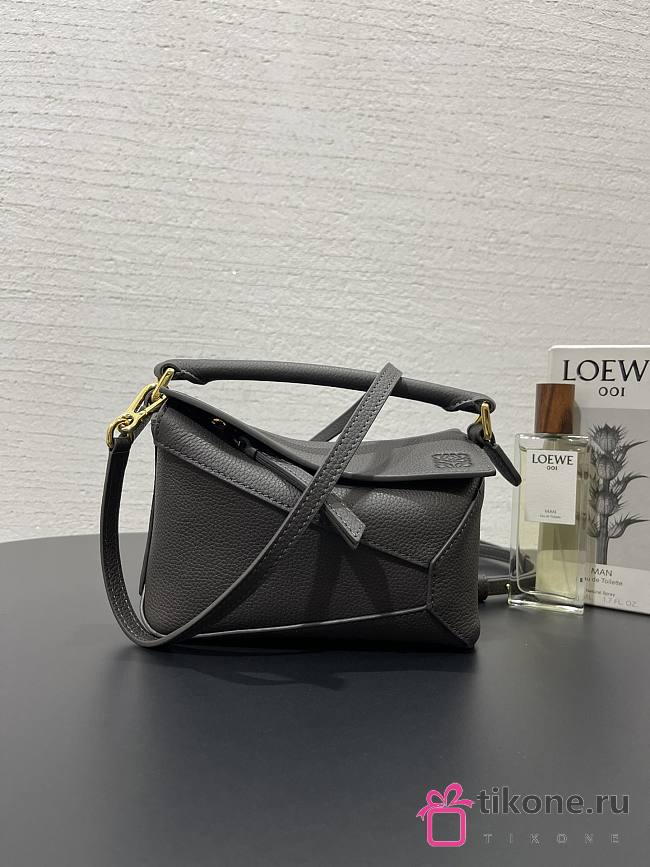 Loewe Mini Puzzle Black Bag - 18x12.5x8cm - 1