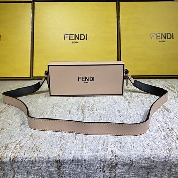 Fendi Blush Pink Leather Horizontal Box Bag - 24x10.5x5cm
