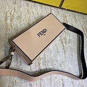 Fendi Blush Pink Leather Horizontal Box Bag - 24x10.5x5cm - 2