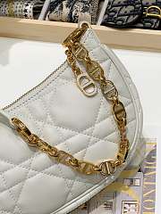 Dior Lounge Bag In White Leather - 26x5.5x15cm - 2