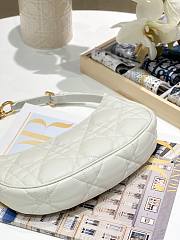 Dior Lounge Bag In White Leather - 26x5.5x15cm - 3