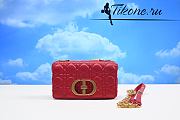 Dior Small Caro Bag Bright Red 20cm - 1