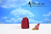 Dior Small Caro Bag Bright Red 20cm - 3