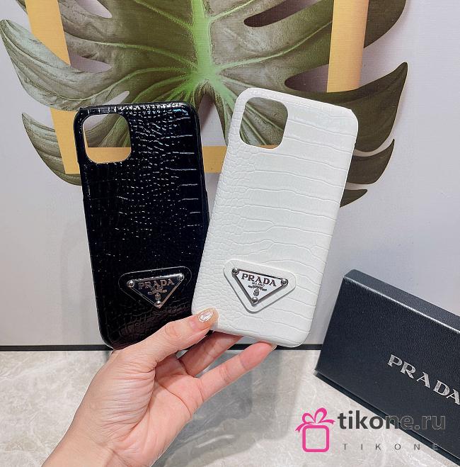 Prada Crocodile Pattern Phone Case - 1