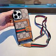 Gucci Phone Case With Card Holder & Strap - 2