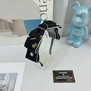 Chanel Black Bowtie Headbands - 1