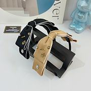 Chanel Black Bowtie Headbands - 3