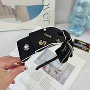 Chanel Black Bowtie Headbands - 2