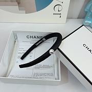 Chanel Retro Black Headbands With Pearl - 4