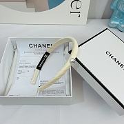 Chanel Retro White Headbands With Pearl - 5