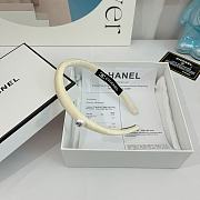 Chanel Retro White Headbands With Pearl - 2