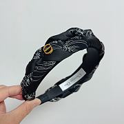 Dior Black Bandana Headband - 1