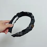 Dior Black Bandana Headband - 4