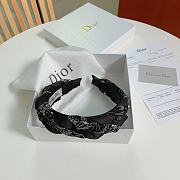 Dior Black Bandana Headband - 3