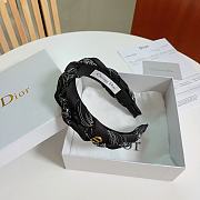 Dior Black Bandana Headband - 2