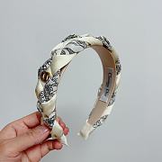 Dior White Bandana Headband - 1